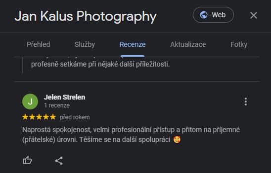 recenze jan kalus photography www.jankalus.cz